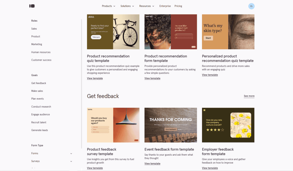 Template Typeform
