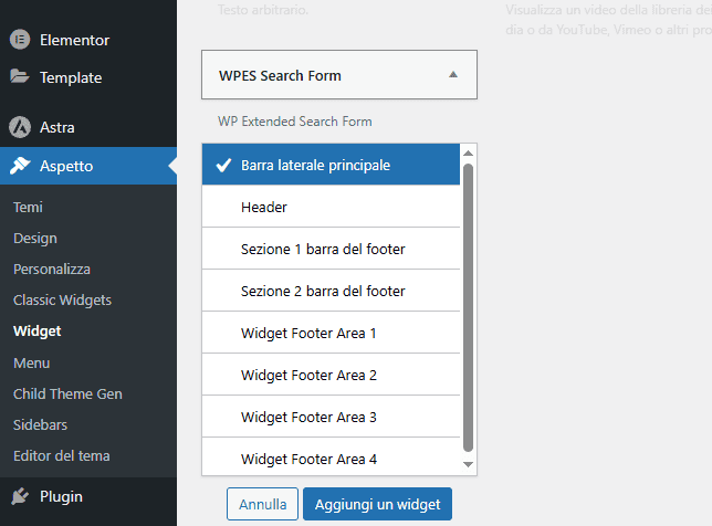Widget Wpes Search Form Classic