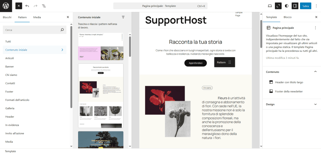 Wordpress Editor Blocchi E Pattern