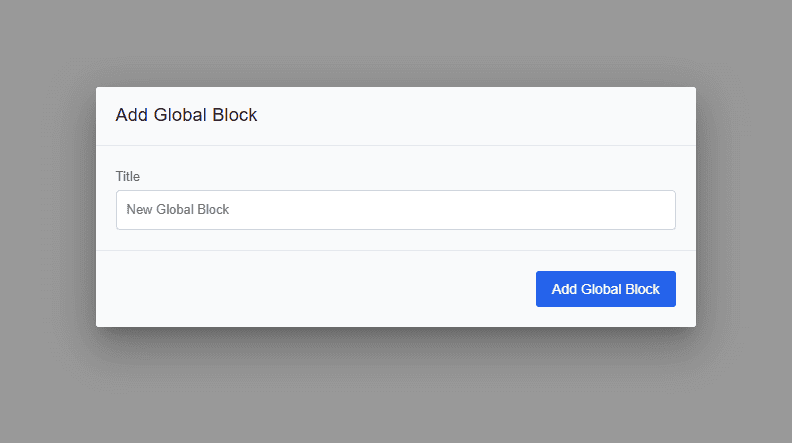 Aggiungi Global Block Breakdance Plugin