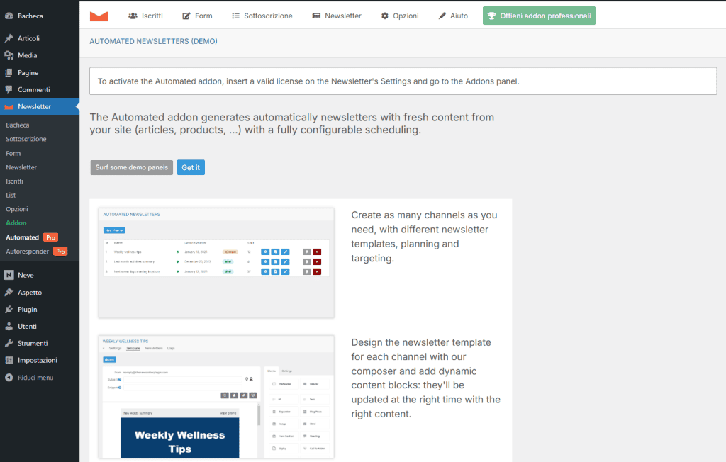 Automated Addon Channels The Newsletter