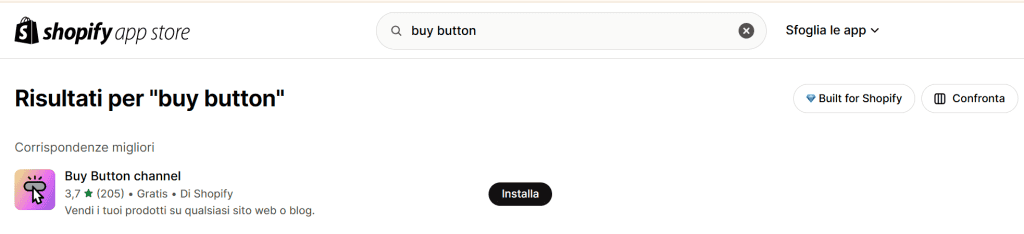 Buy Button Channel Shopify WordPress