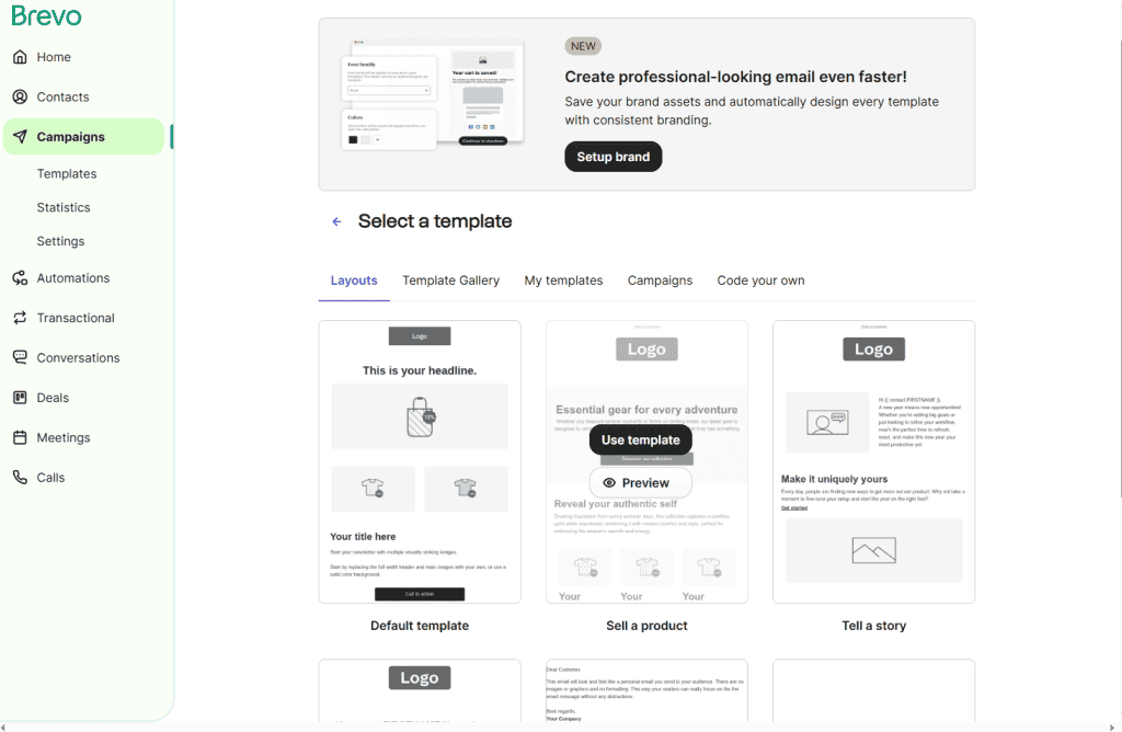 Campagne Email Editor Brevo