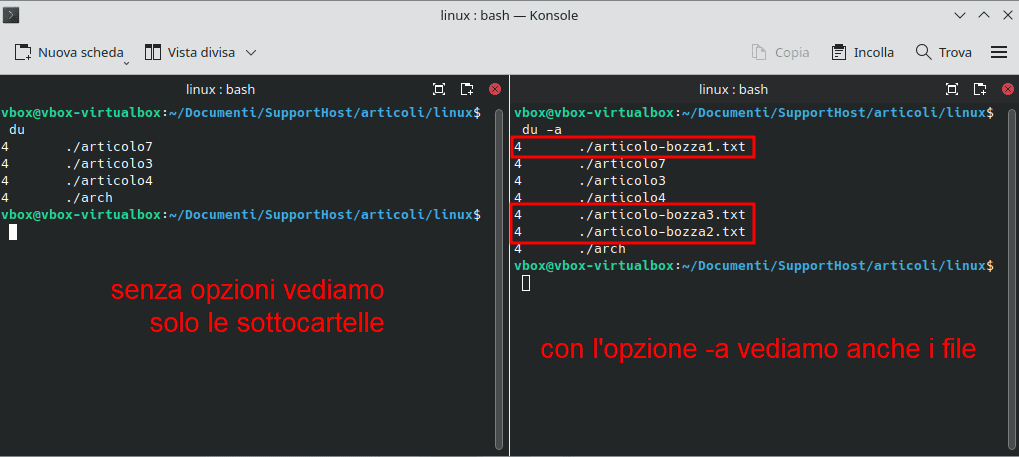 Comando Du Opzione A