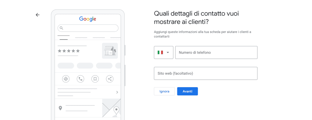 Contatti Negozio