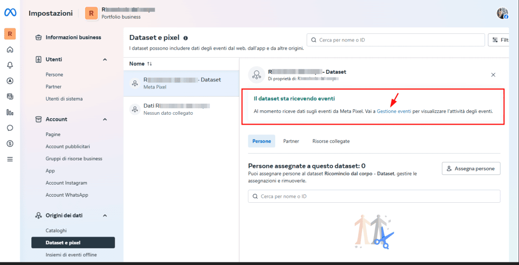 Dataset Attivo Pixel Facebook Wp