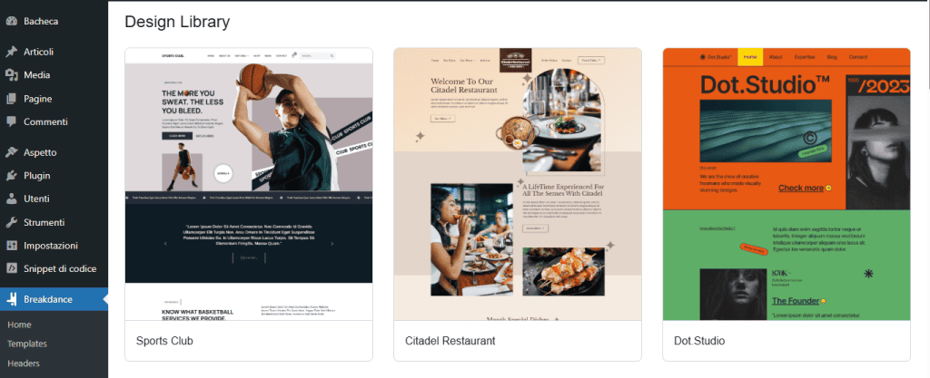 Design Library Breakdance Builder
