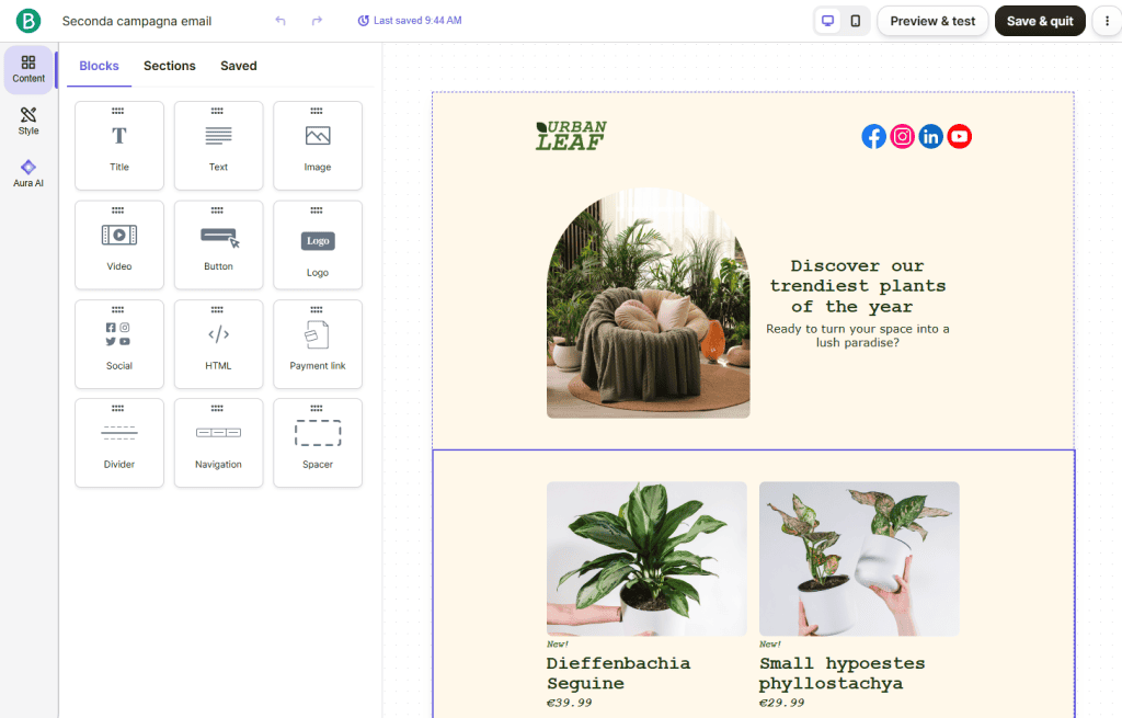 Editor Email Brevo