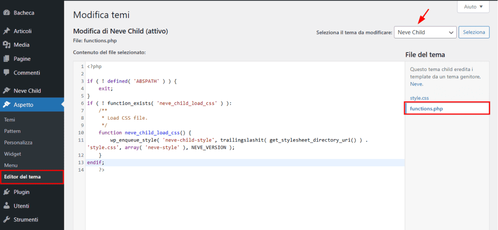 Editor File Functions Php Tema Child