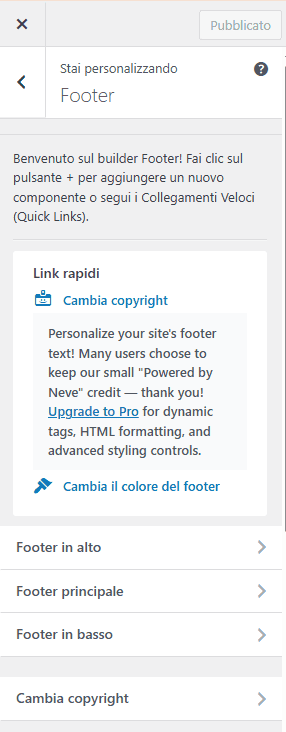 Footer Neve