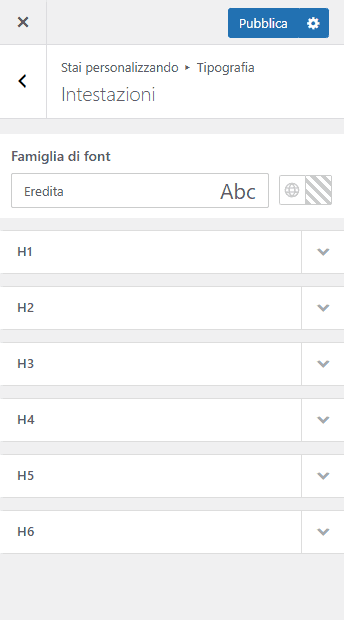 Intestazioni Tipografia Neve