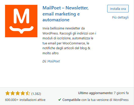 Mailpoet Plugin Newsletter