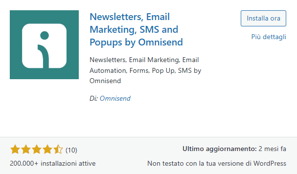 Omnisend Plugin Newsletter
