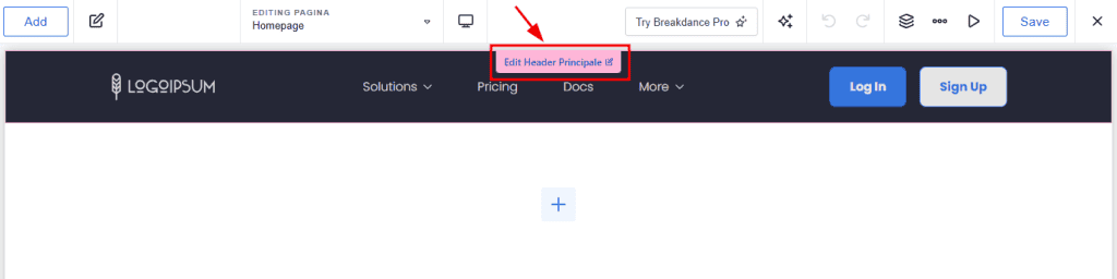 Personalizzare Componenti Editor Breakdance
