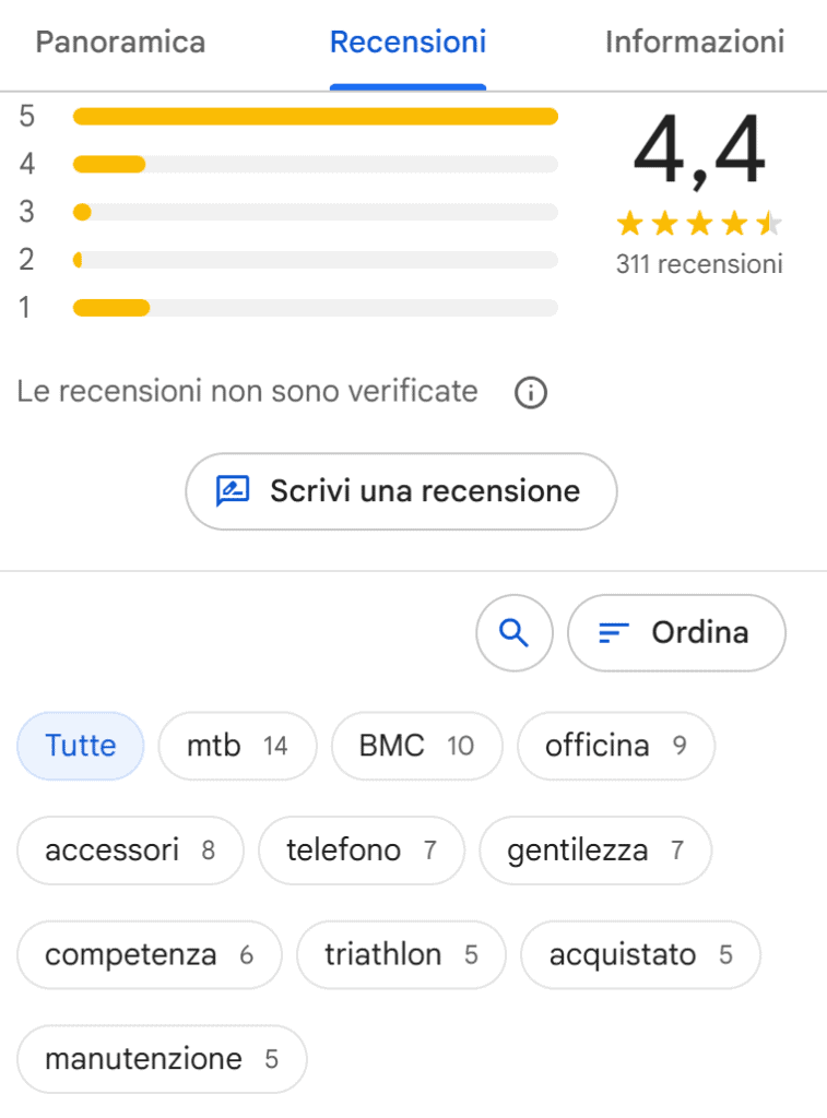 Recensioni Local Seo
