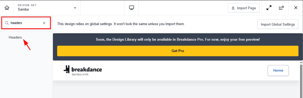 Ricerca Design Set Breakdance