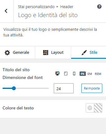 Stile Logo Identita Sito Neve