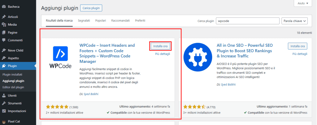 Wpcode Plugin WordPress