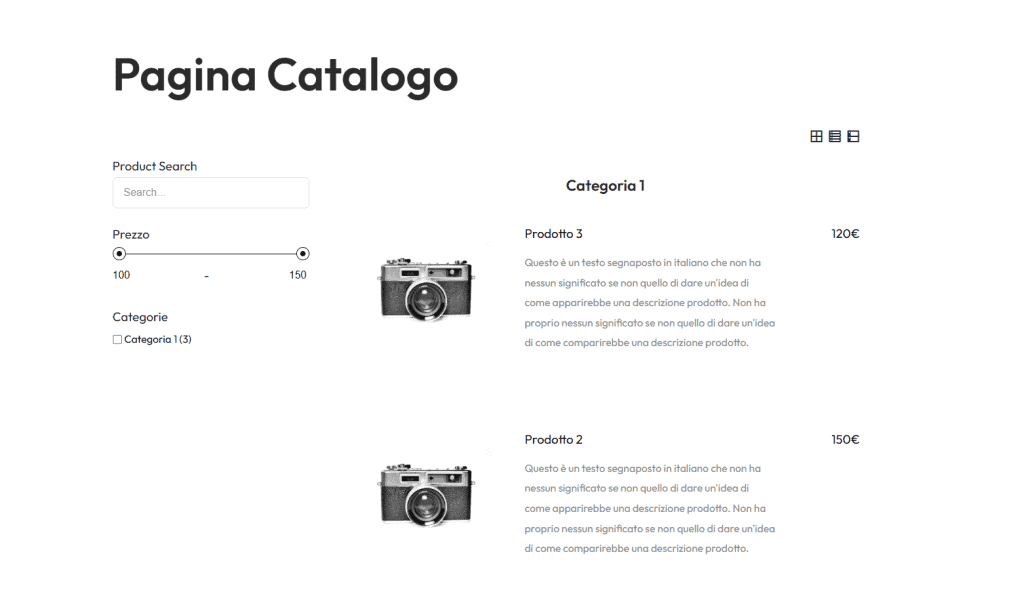 Catalogo Senza Carrello Ultimate Product Catalog Plugin