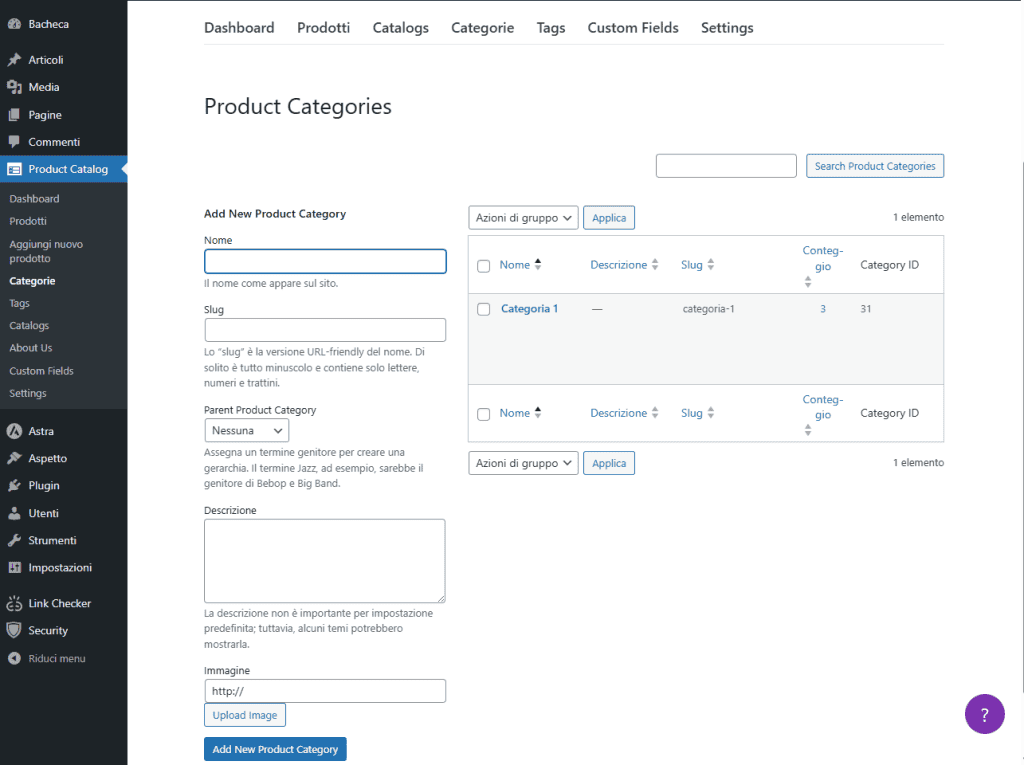 Categorie Ultimate Product Catalog