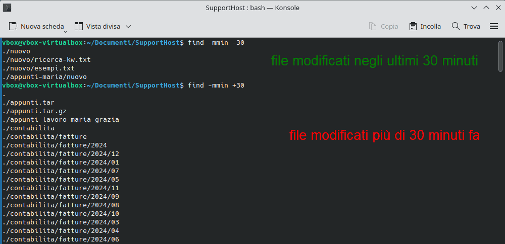 Comando Find Opzioni Ora Di Modifica