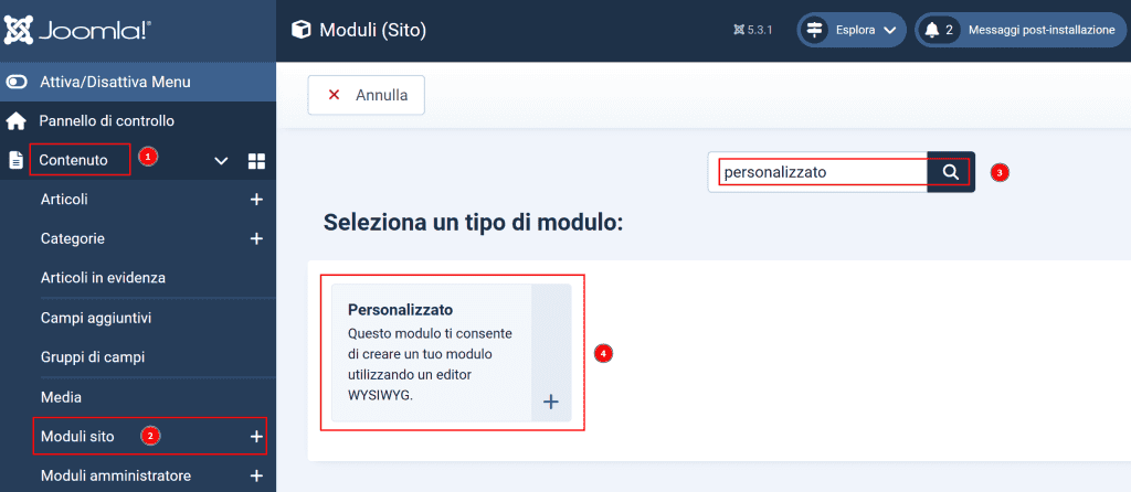 Configurare Analytics Su Joomla Con Html Personalizzato
