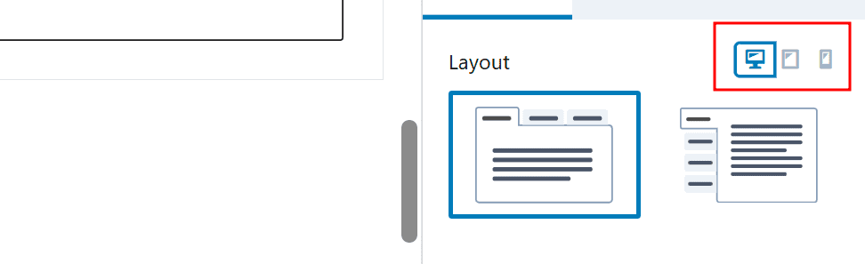 Controlli Responsive Kadence Blocks
