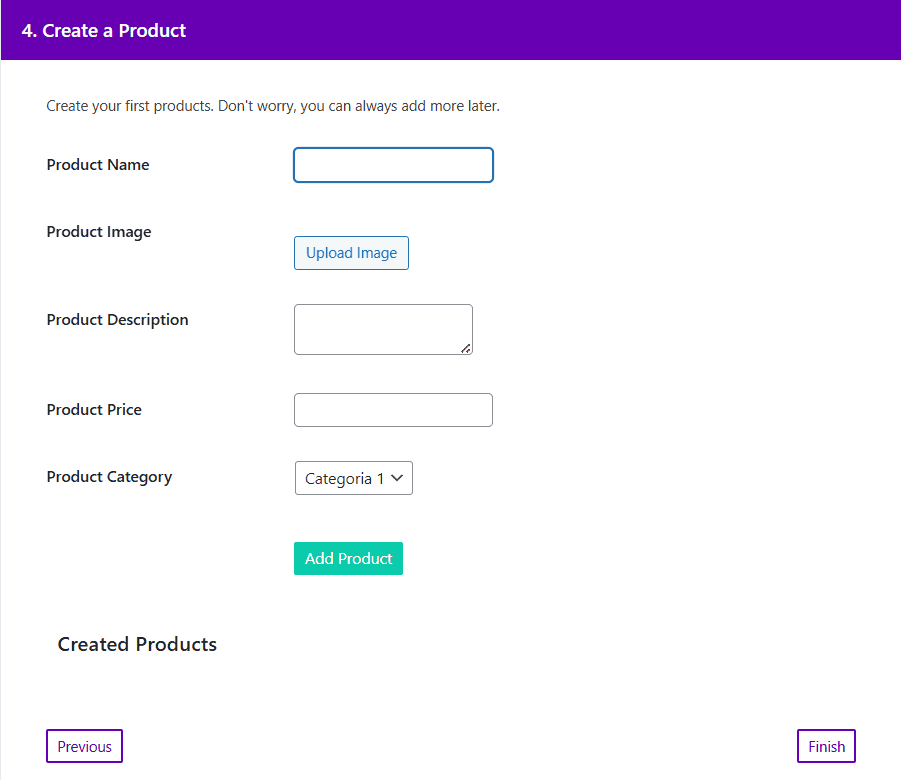 Crea Prodotto Ultimate Product Catalog