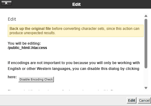 Edit Htaccess Cpanel Gestore File