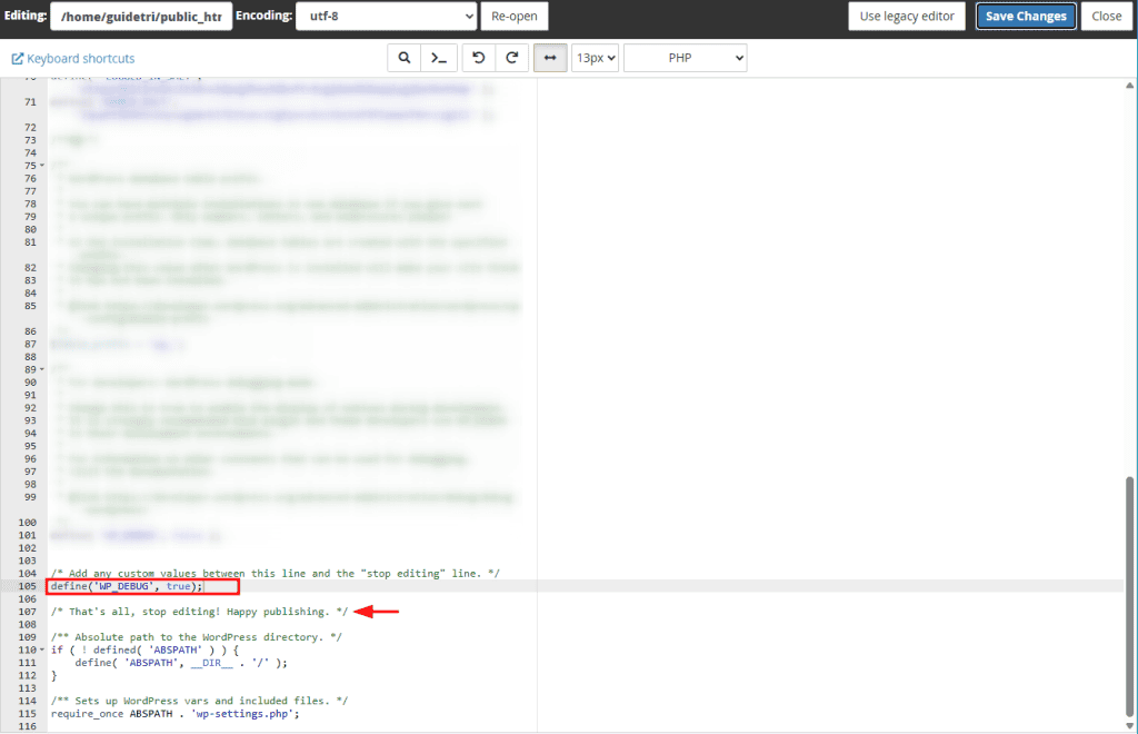 Edit Wp Config Php