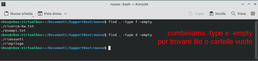 Find Trovare File Cartelle Vuote