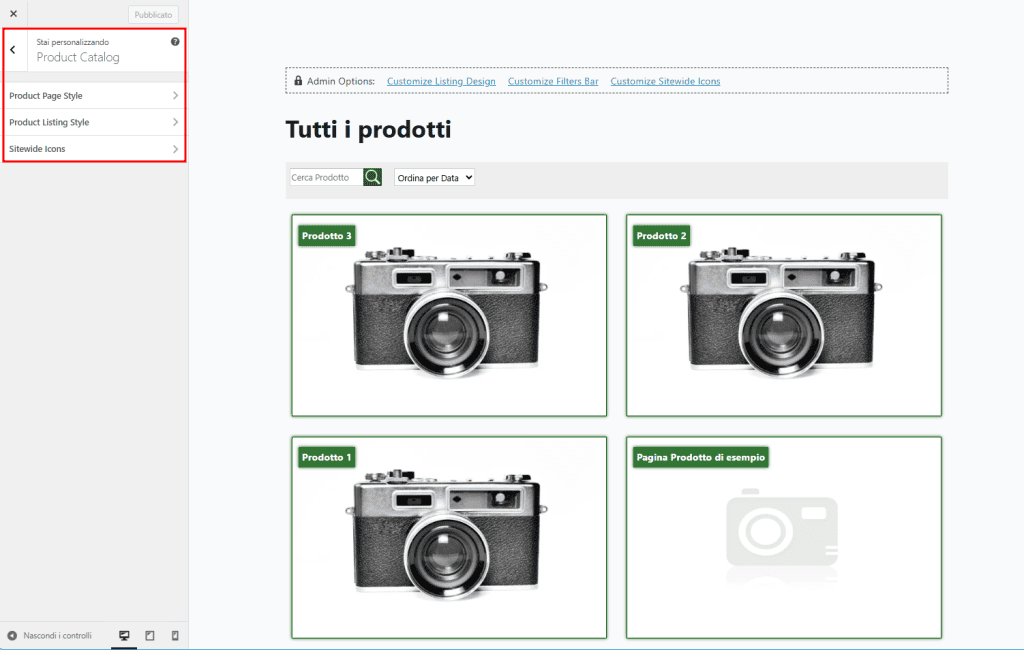 Personalizza Catalogo Ecommerce Product Catalog