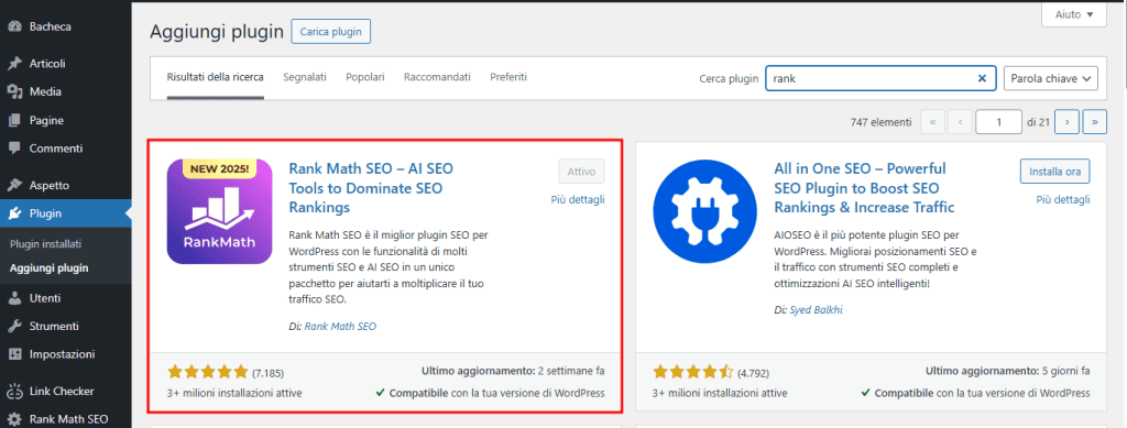 Rank Math Seo WordPress Plugin