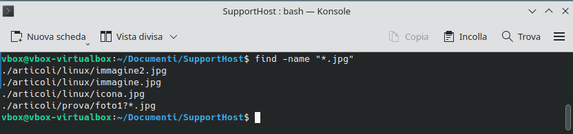 Ricerca File Per Estensione Find