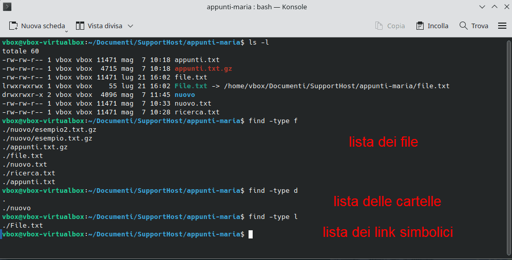 Ricerca Ristretta File Cartelle Link Comando Find