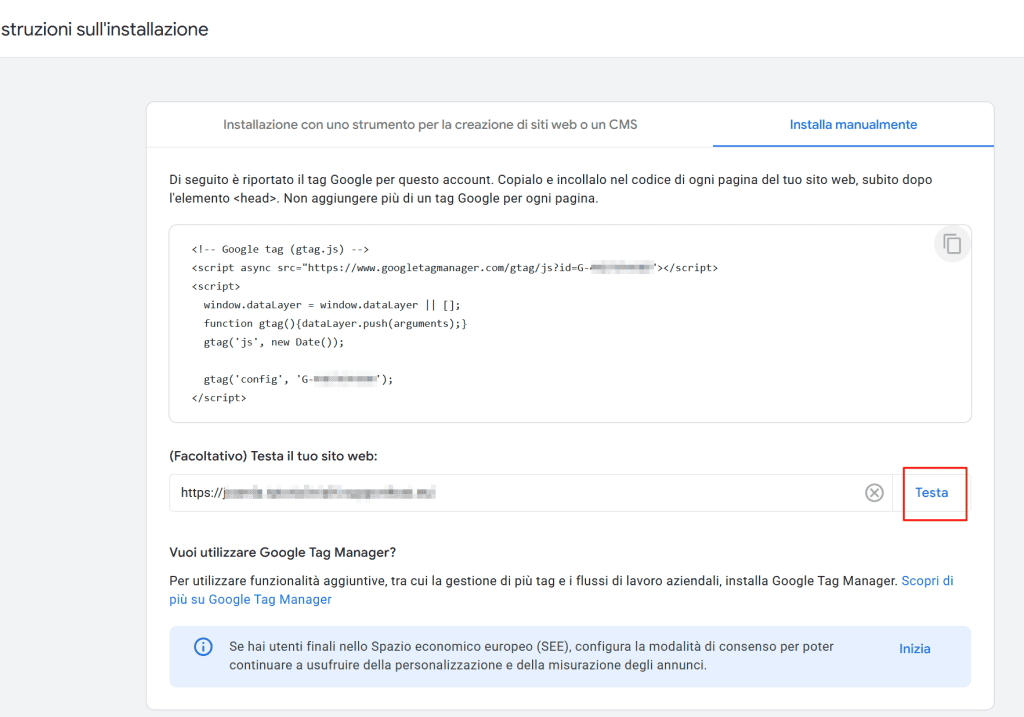 Testare Ga4 Su Joomla