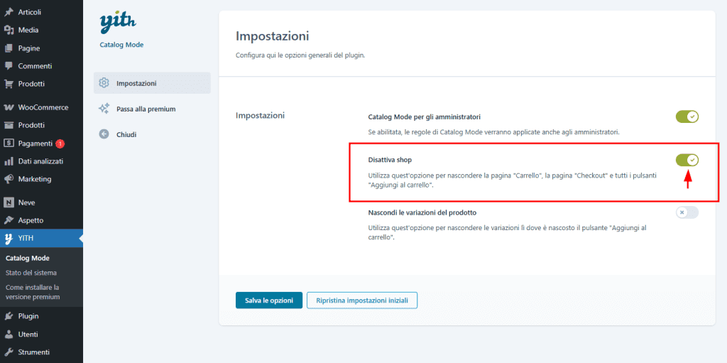 Yith Catalogo Prodotti WordPress