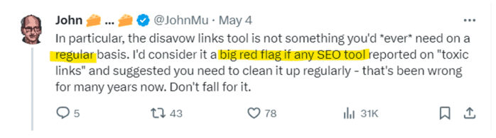 1 Disavow Johnmu 2