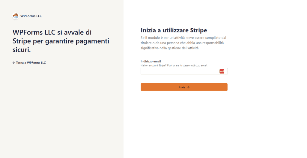Configurare Stripe Wpforms