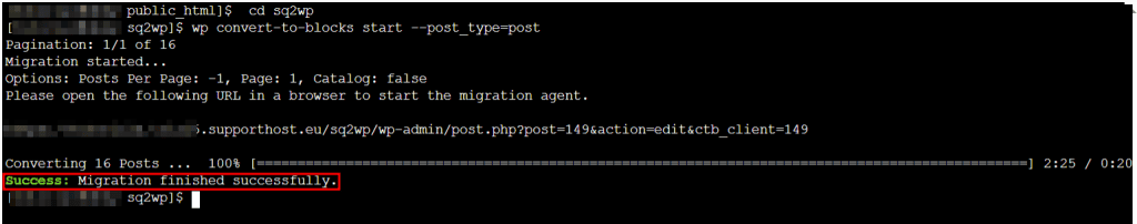 Convert Blocks Con Wp Cli Conversione Completata