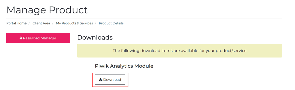 Download Modulo Matomo Analytics