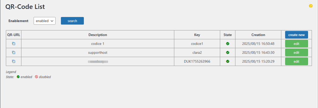 Elenco Codici Dynamic Qr Code Generator