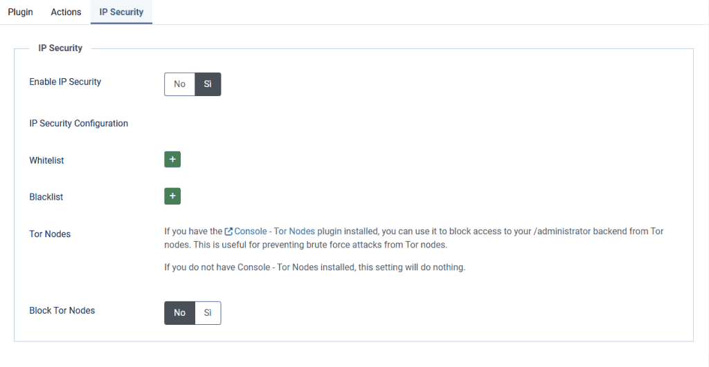 Ip Security Adminexile Plugin Joomla