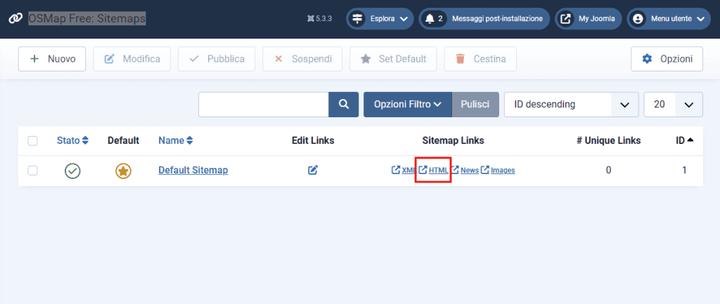 Link Sitemap Html Joomla