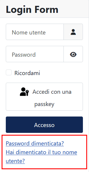 Recuperare Password Username Joomla