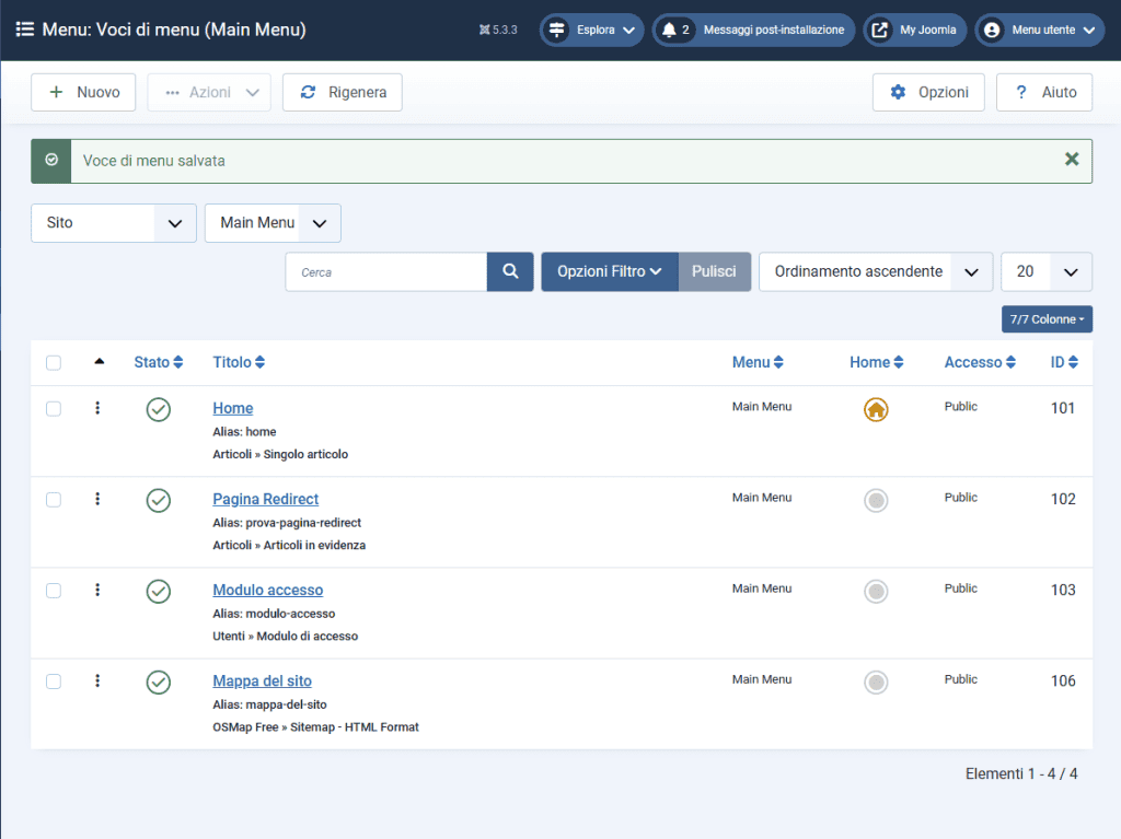 Salvata Voce Menu Sitemap Html Joomla Osmap