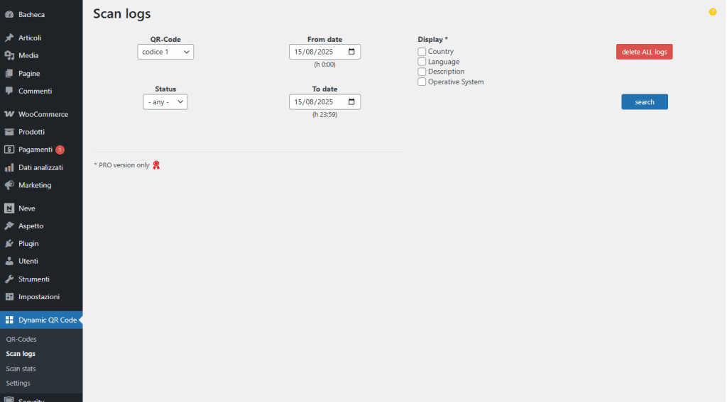 Scan Logs Dynamic Qr Code Generator