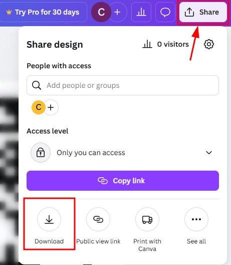 Share Canva Qr Code WordPress