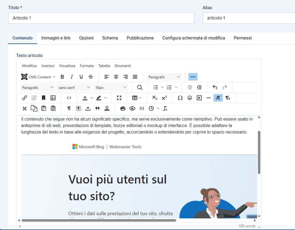 Sitemap Immagini Joomla Osmap Articolo Contenuto