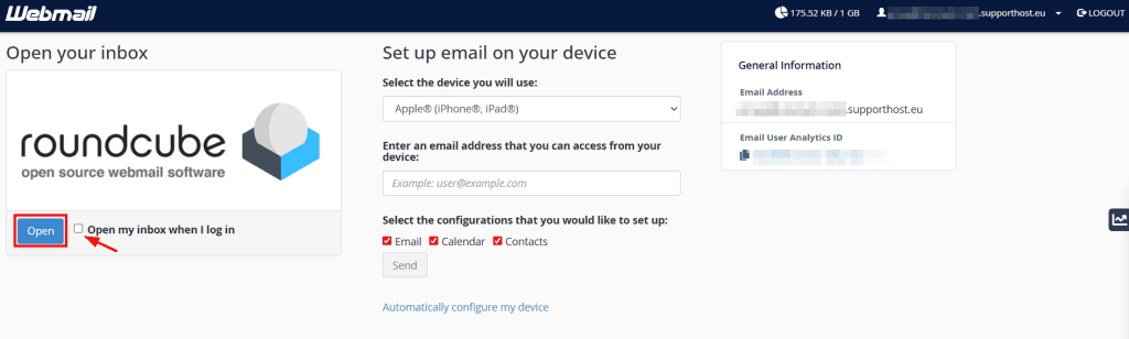Webmail Accesso A Roundcube